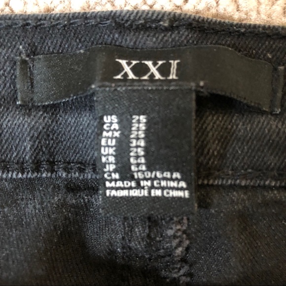 Forever 21, low rise, 25 waist, skinny jeans C - Picture 2 of 4
